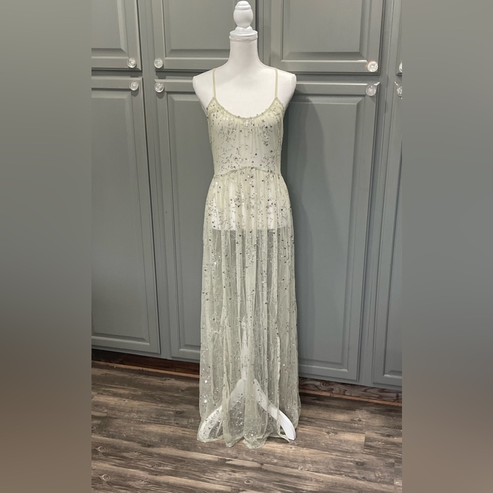 NWT Free People Intimately Sheer Sequin Dress
